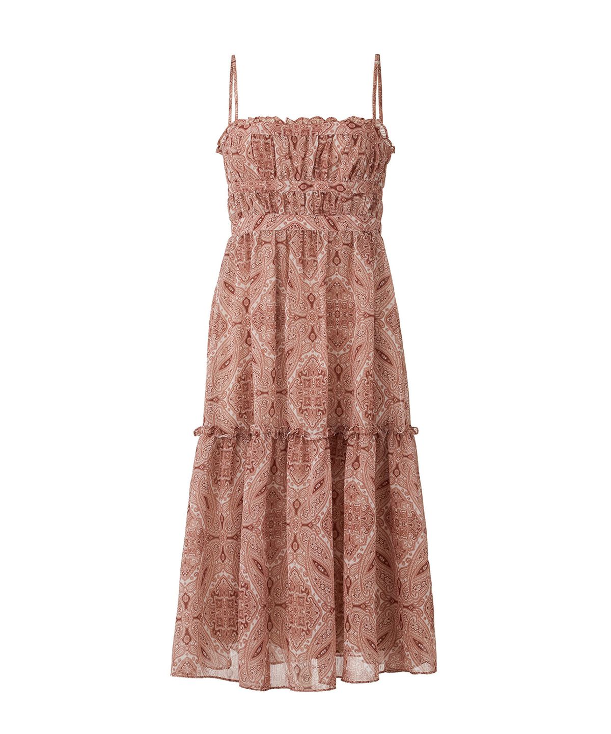 벨로디네라(VALLO DE NERA) Adeline Dress Brick