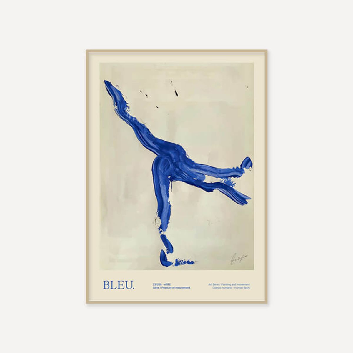 그릿시즌(GREET SEASON) 루크레시아 레이 카로 Bleu (액자 포함)