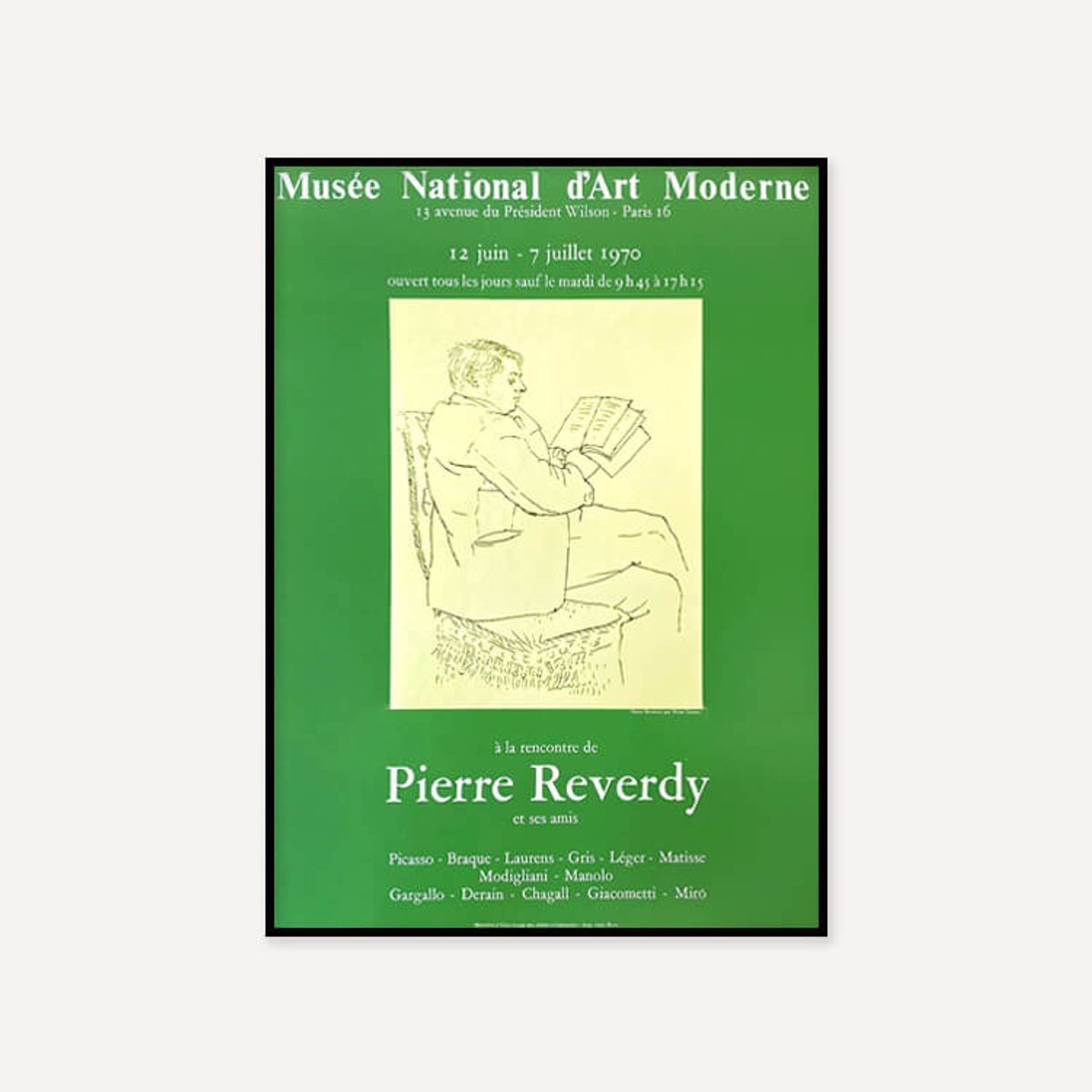 그릿시즌(GREET SEASON) 파블로 피카소 Reverdy – Picasso, 1970 (액자 포함)