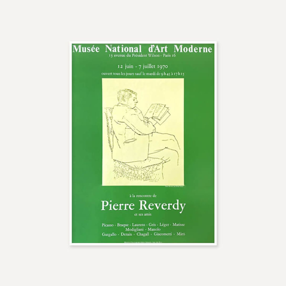 그릿시즌(GREET SEASON) 파블로 피카소 Reverdy – Picasso, 1970 (액자 포함)