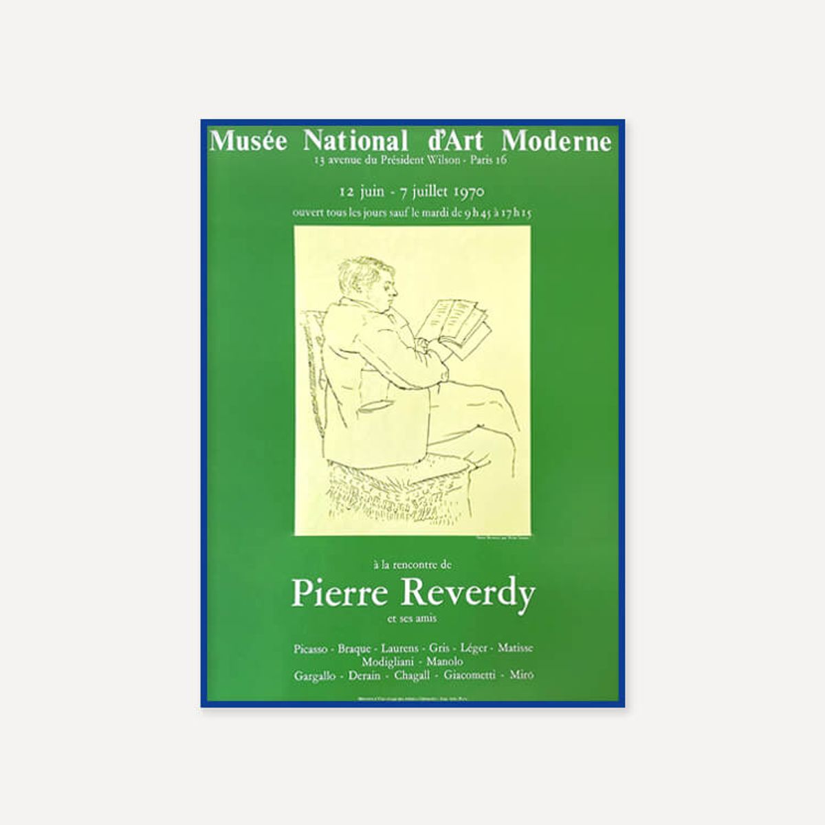 그릿시즌(GREET SEASON) 파블로 피카소 Reverdy – Picasso, 1970 (액자 포함)