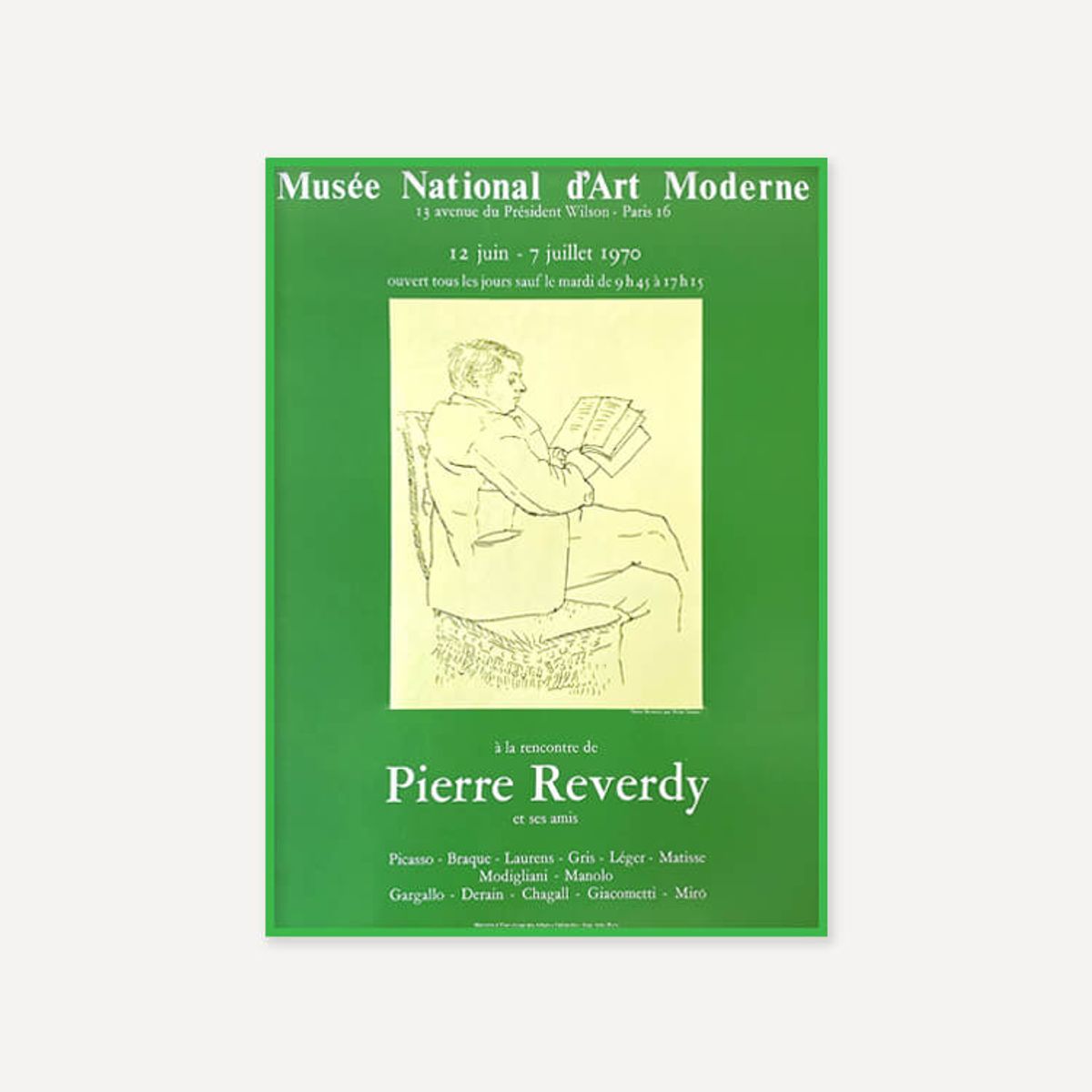 그릿시즌(GREET SEASON) 파블로 피카소 Reverdy – Picasso, 1970 (액자 포함)