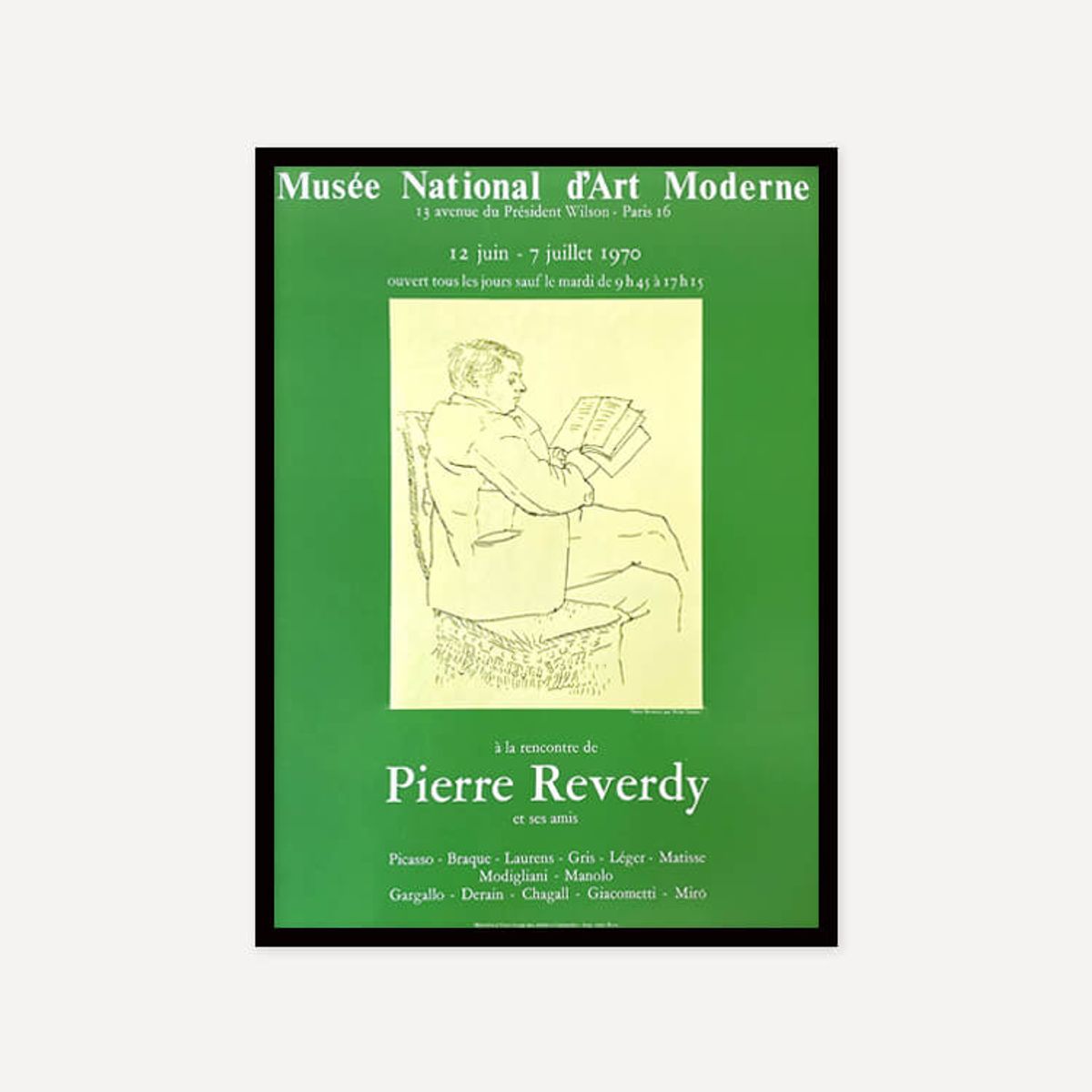 그릿시즌(GREET SEASON) 파블로 피카소 Reverdy – Picasso, 1970 (액자 포함)