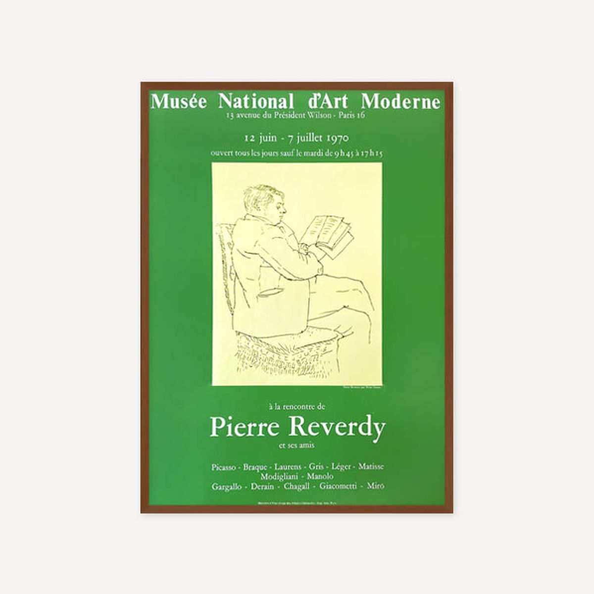 그릿시즌(GREET SEASON) 파블로 피카소 Reverdy – Picasso, 1970 (액자 포함)