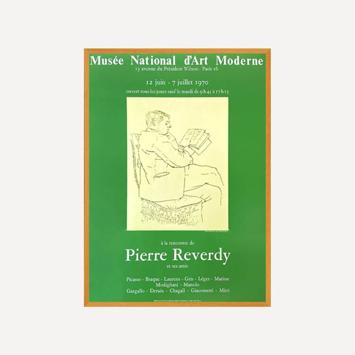 그릿시즌(GREET SEASON) 파블로 피카소 Reverdy – Picasso, 1970 (액자 포함)