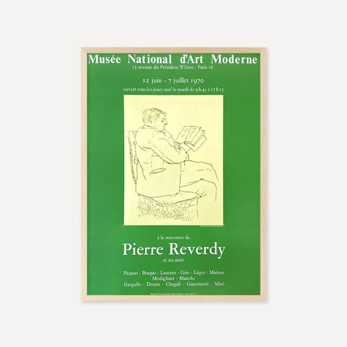 그릿시즌(GREET SEASON) 파블로 피카소 Reverdy – Picasso, 1970 (액자 포함)