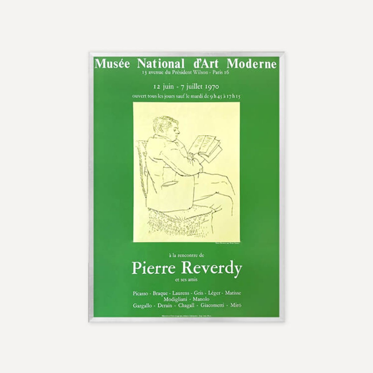 그릿시즌(GREET SEASON) 파블로 피카소 Reverdy – Picasso, 1970 (액자 포함)