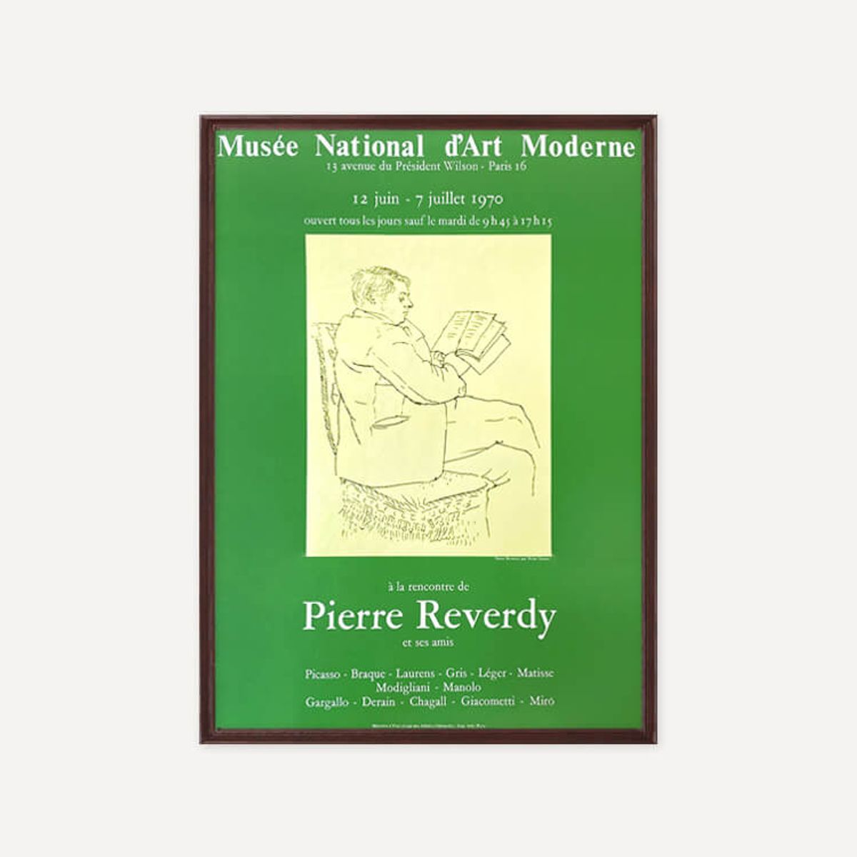 그릿시즌(GREET SEASON) 파블로 피카소 Reverdy – Picasso, 1970 (액자 포함)