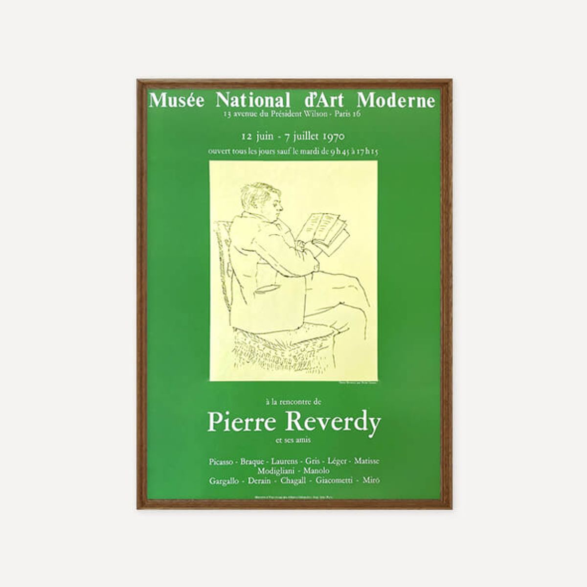 그릿시즌(GREET SEASON) 파블로 피카소 Reverdy – Picasso, 1970 (액자 포함)