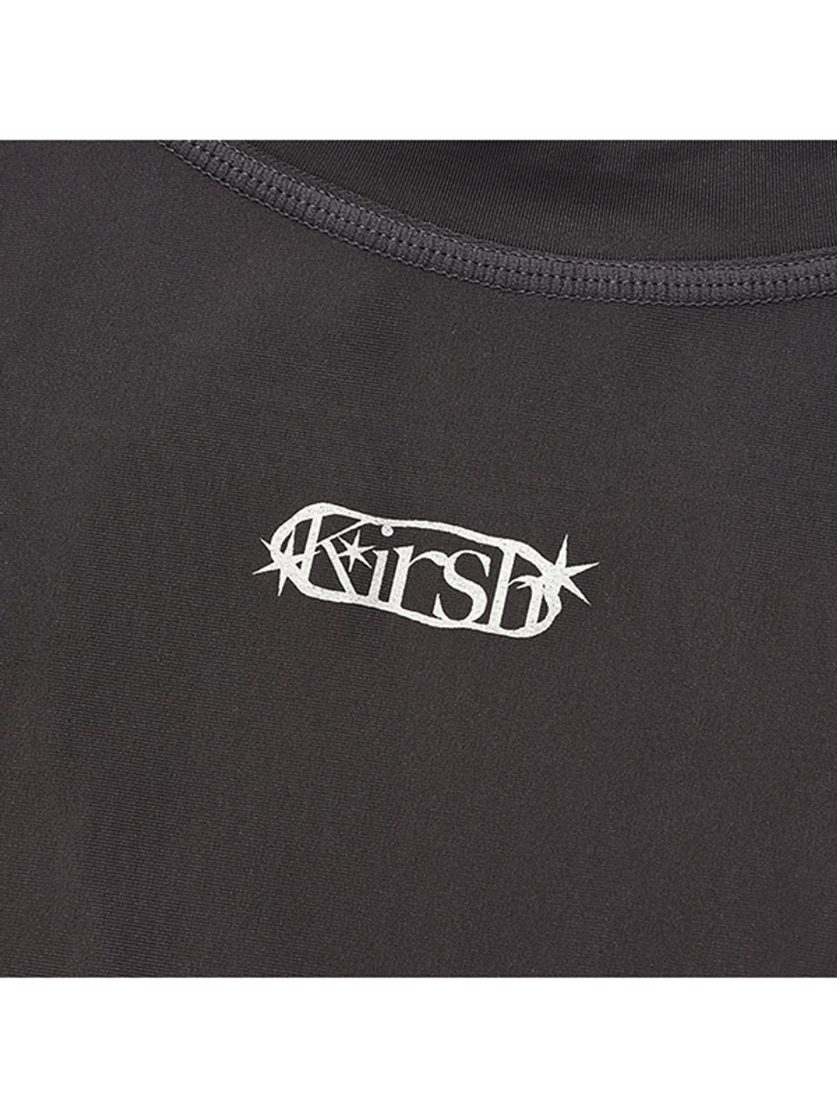 키르시(KIRSH) 프린트 포인트 래쉬가드 [차콜]