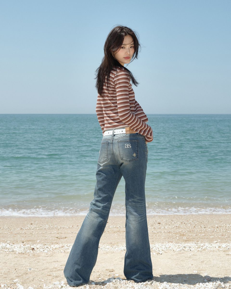 ason デニムパンツ as on ason アズオン パンツ デニムパンツ 韓国 人気