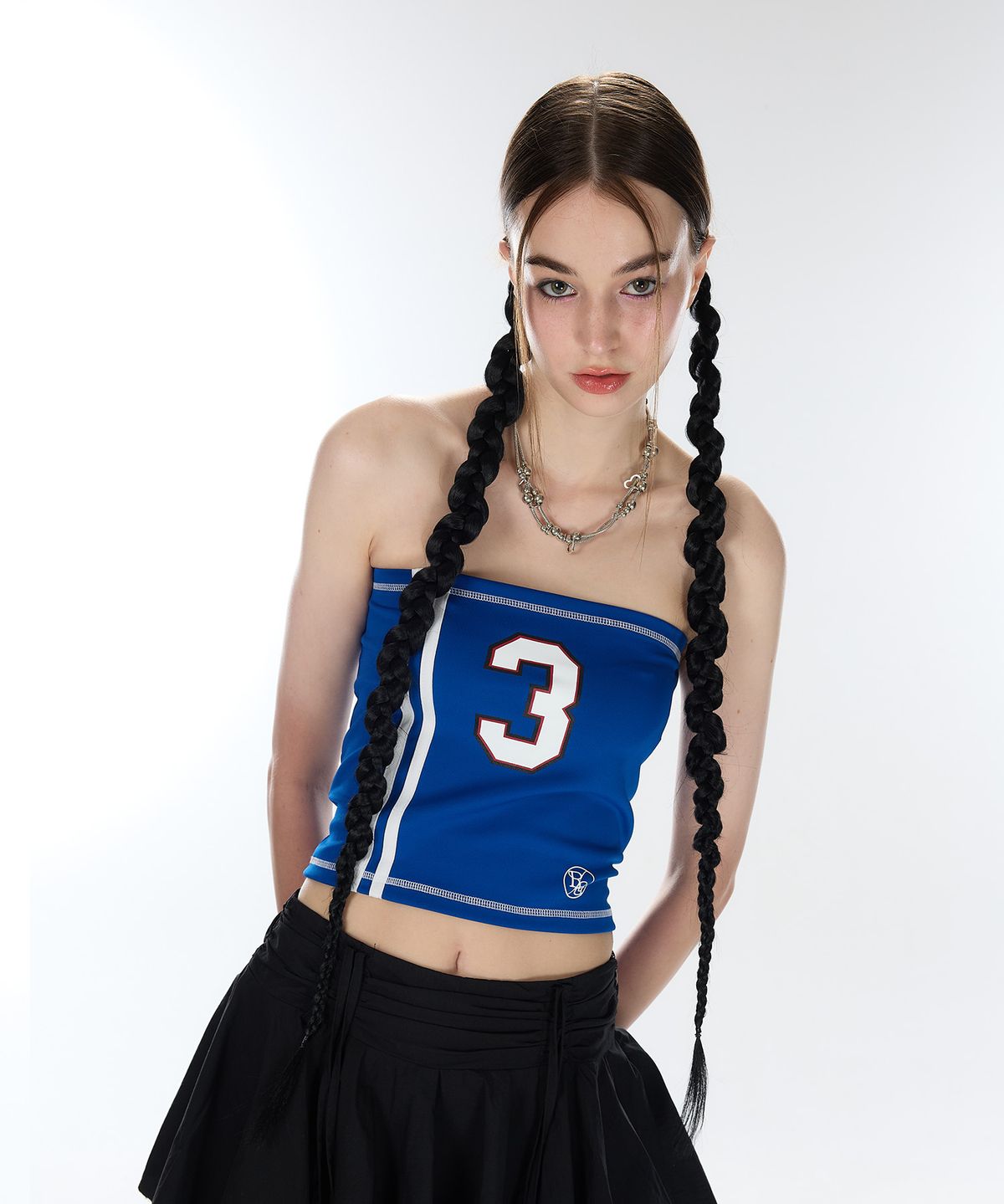 라티젠(LARTIGENT) L12 BIG NUMBER TUBE TOP(BLUE)