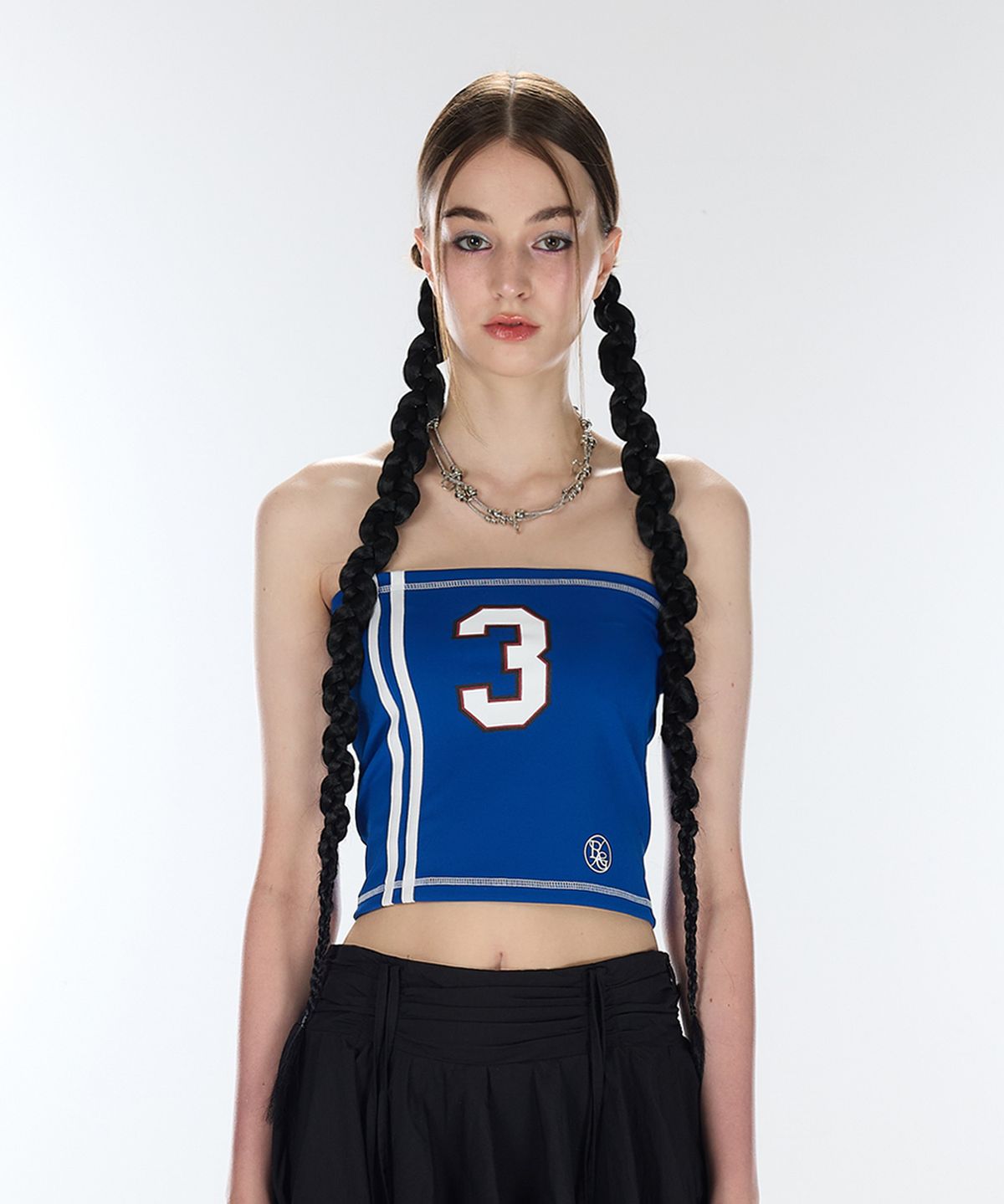 라티젠(LARTIGENT) L12 BIG NUMBER TUBE TOP(BLUE)