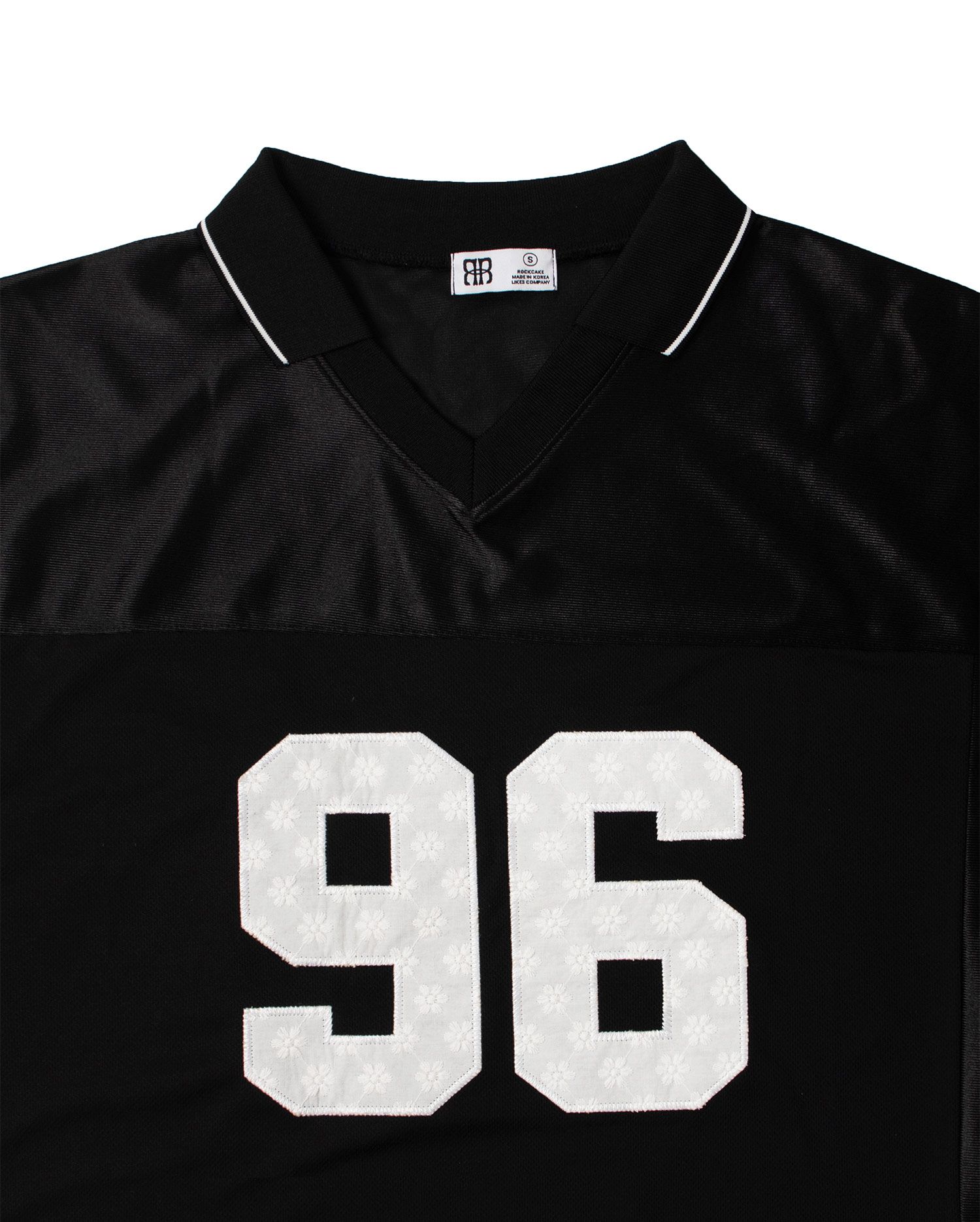 MUSINSA | ROCKCAKE Collar Rugby Tee - Black