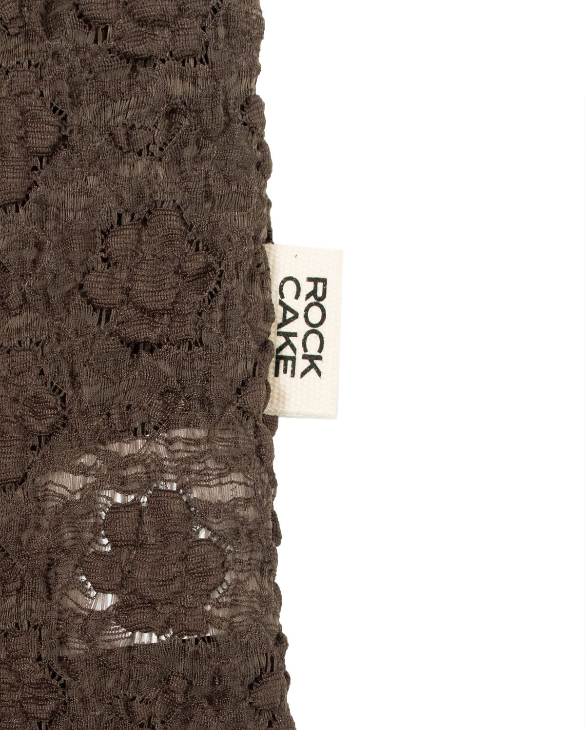 락케이크(ROCKCAKE) Lace Tube Top Set - Brown