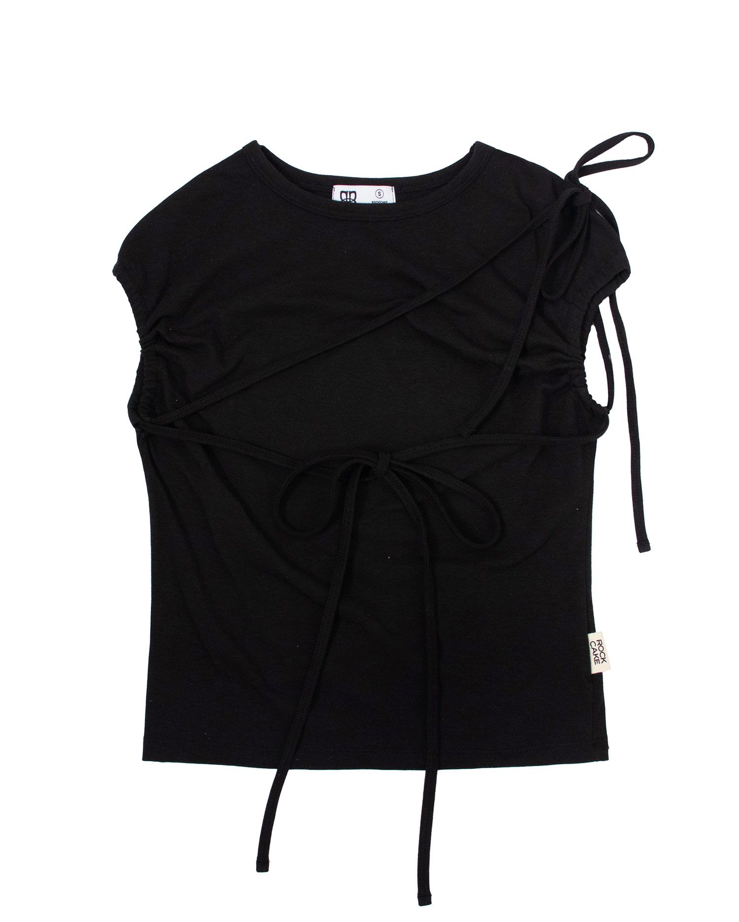 韓国商品/ROCKCAKE Side String Sleeveless MUSINSA公式 | ROCKCAKE Side String Sleeveless - Black