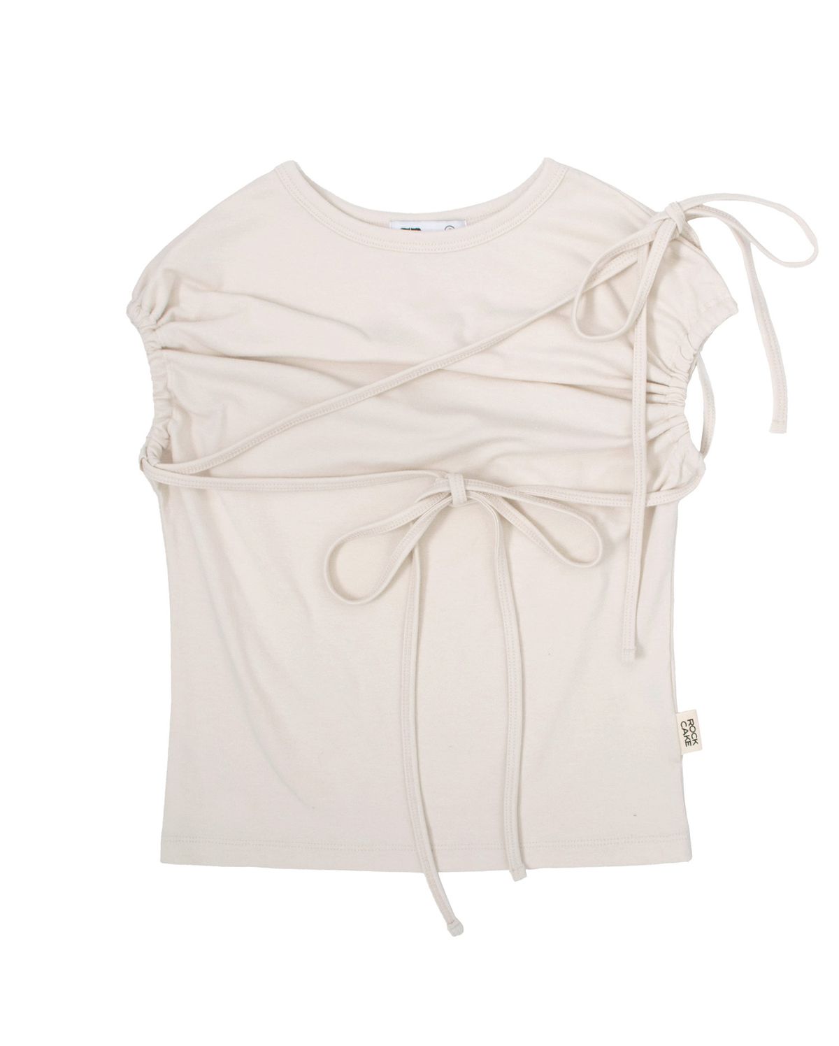 락케이크(ROCKCAKE) Side String Sleeveless - Sand