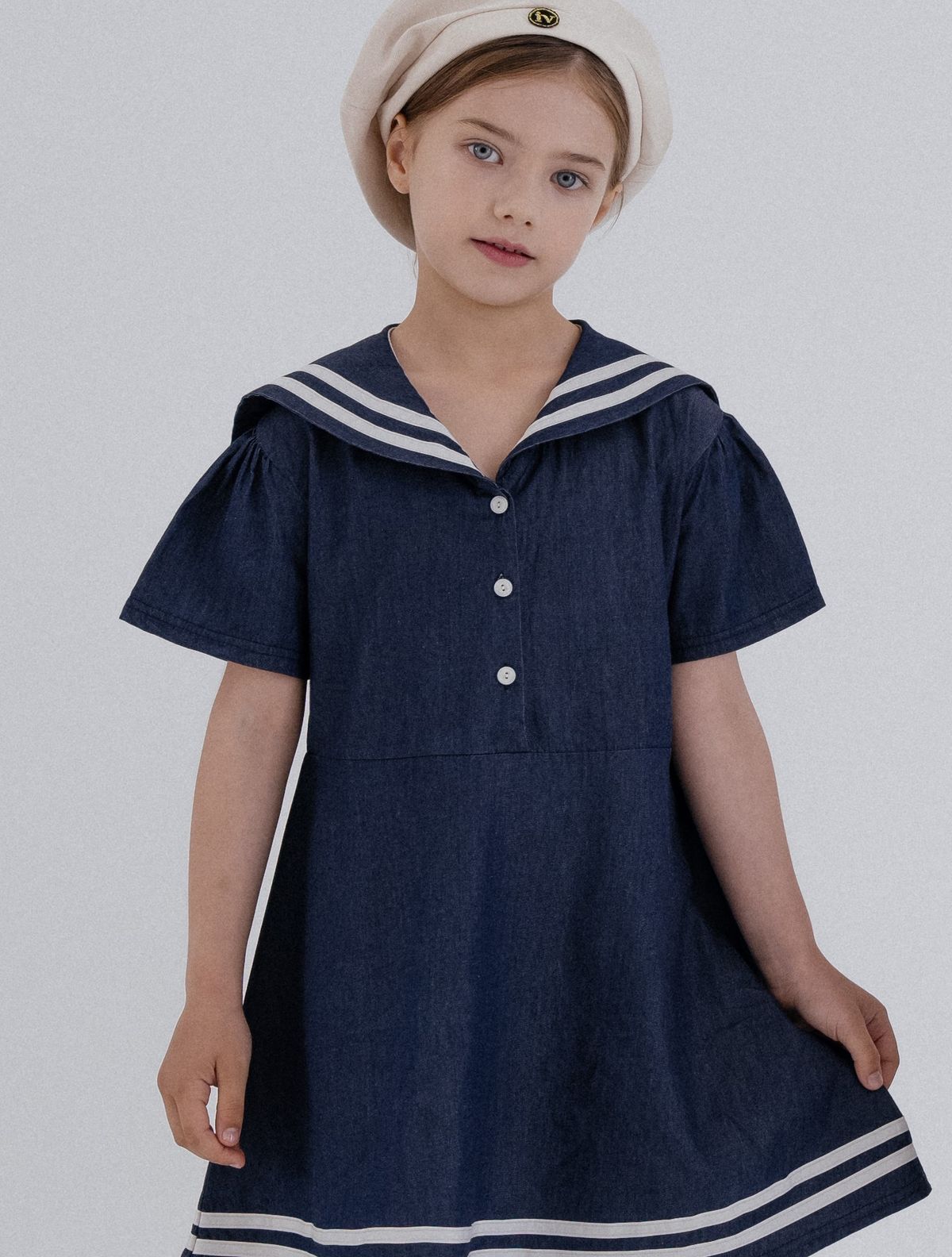 아이보리 스튜디오(IVORY STUDIO) 진저마린 원피스(Washing Denim)