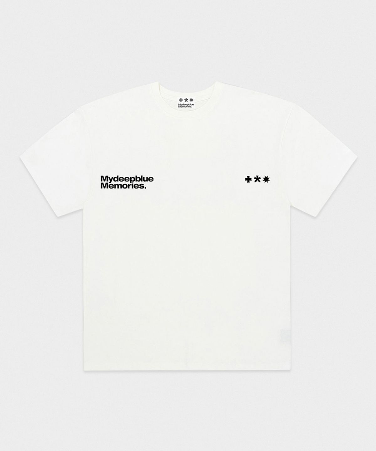 마이딥블루메모리즈(MY DEEP BLUE MEMORIES) Mm Symbol Logo T-Shirts (WHITE)