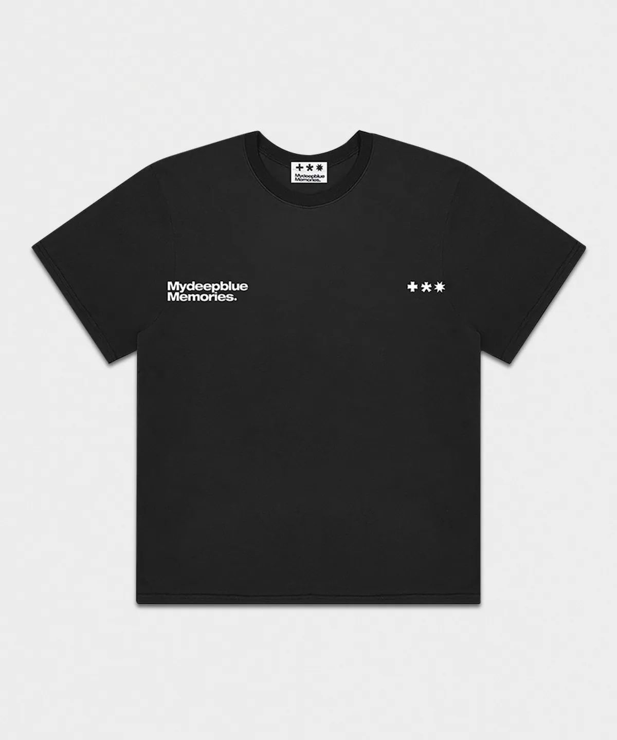 마이딥블루메모리즈(MY DEEP BLUE MEMORIES) Mm Symbol Logo T-Shirts (BLACK)