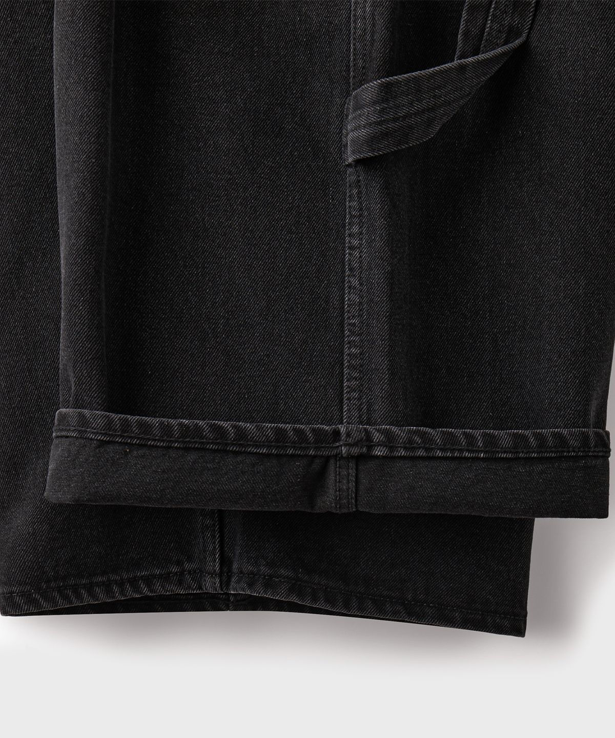 브랜디드(BRANDED) CARPENTER DENIM SHORTS [WASHED BLACK]