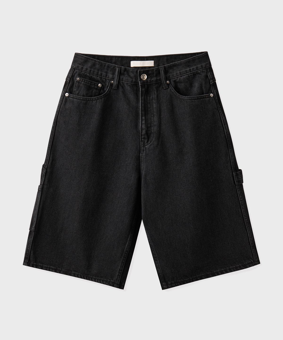 브랜디드(BRANDED) CARPENTER DENIM SHORTS [WASHED BLACK]