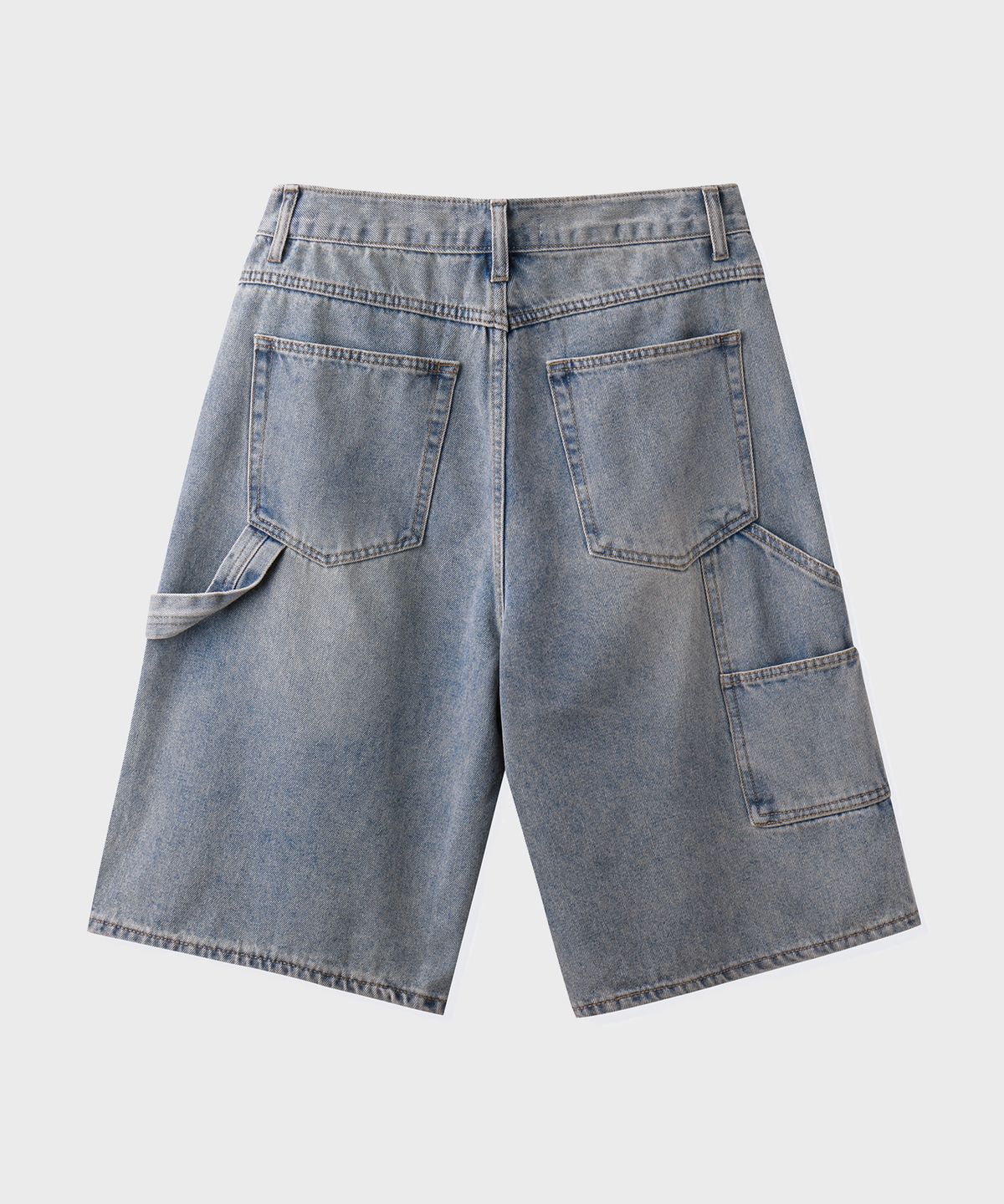 브랜디드(BRANDED) CARPENTER DENIM SHORTS [LIGHT BLUE]