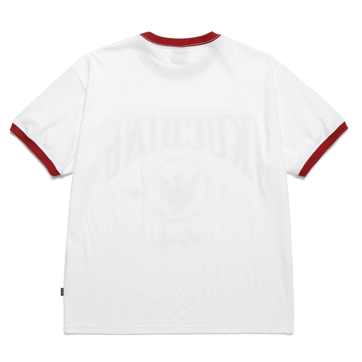 바쥬비쥬(BAJOO BIJOO) KUCHING RINGER T-SHIRT [WHITE-RED]