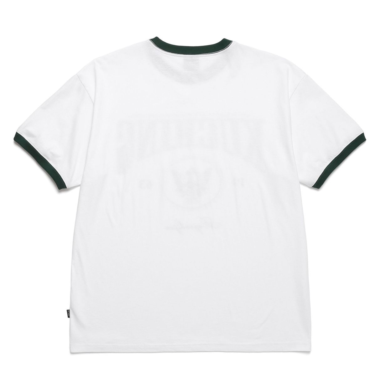 바쥬비쥬(BAJOO BIJOO) KUCHING RINGER T-SHIRT [WHITE-GREEN]