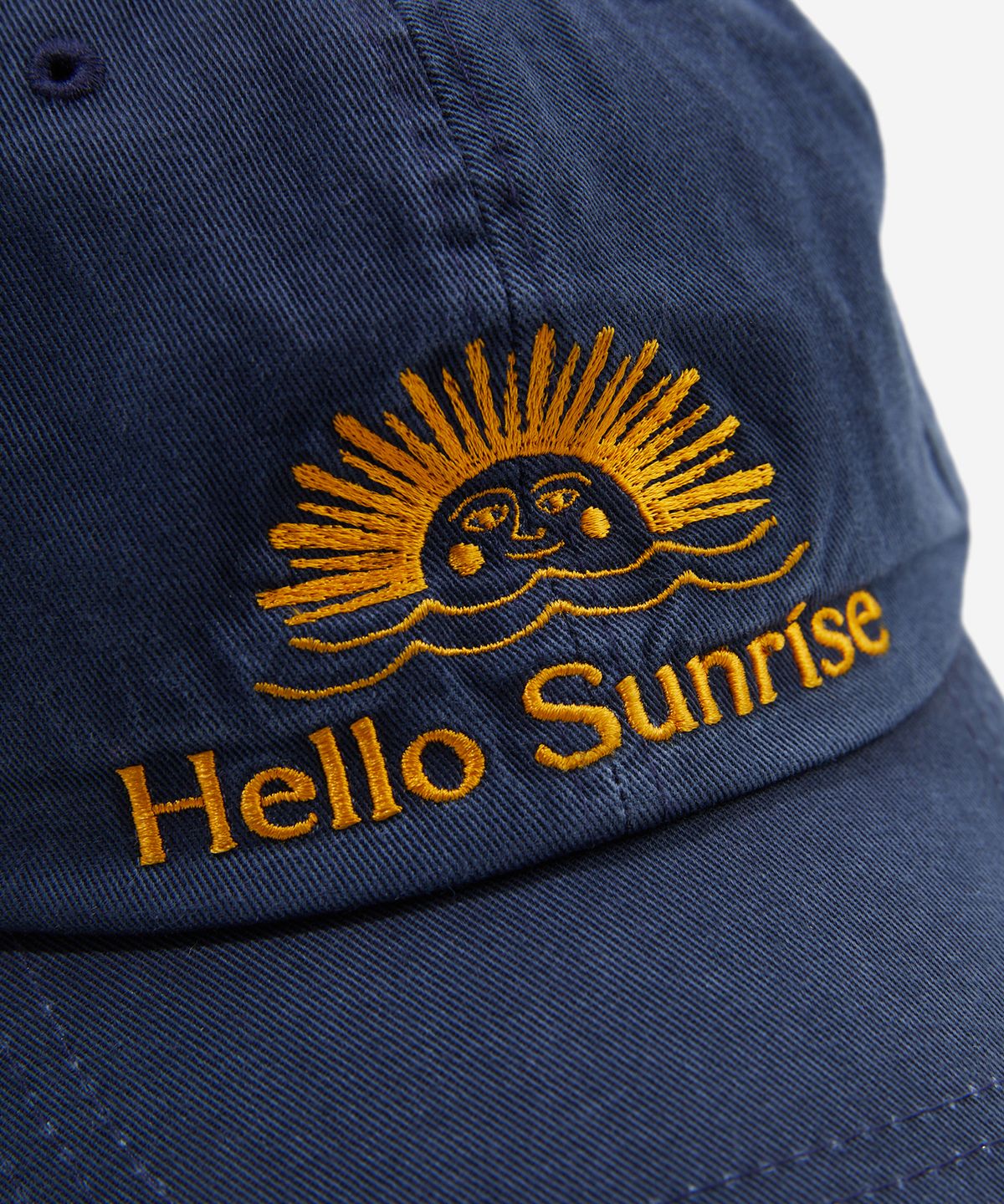 헬로 선라이즈(HELLO SUNRISE) Washed OG Logo Ball Cap_Navy