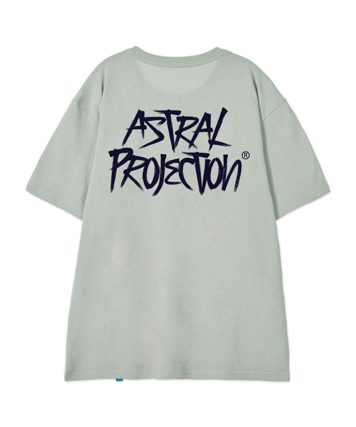아스트랄 프로젝션(ASTRAL PROJECTION) [그래피티]코튼 루즈핏 반팔 티셔츠_더스티 민트