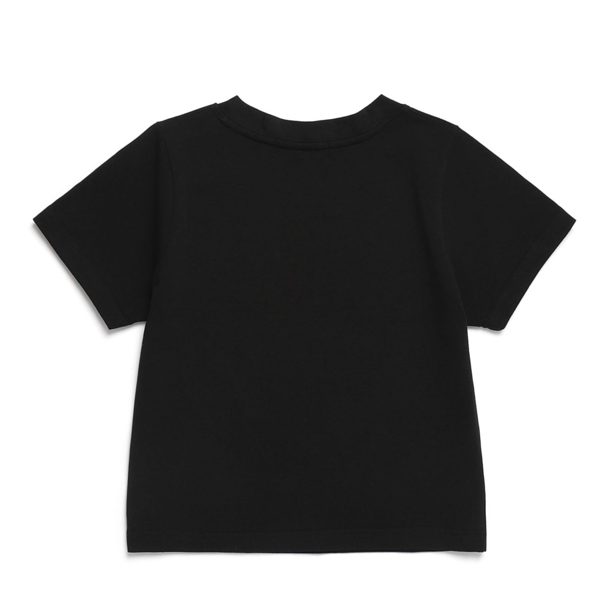 바쥬비쥬(BAJOO BIJOO) LETTERING LOGO CROP T-SHIRT [BLACK]