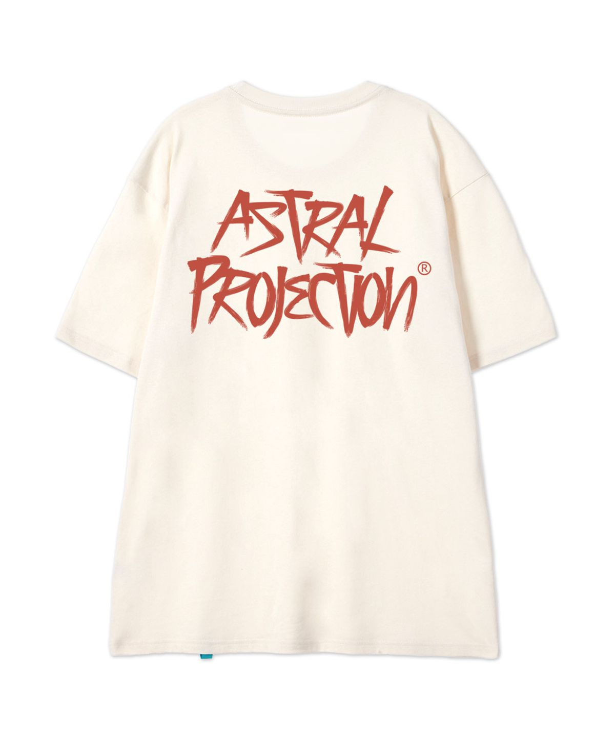 아스트랄 프로젝션(ASTRAL PROJECTION) [그래피티]코튼 루즈핏 반팔 티셔츠_버터 밀크