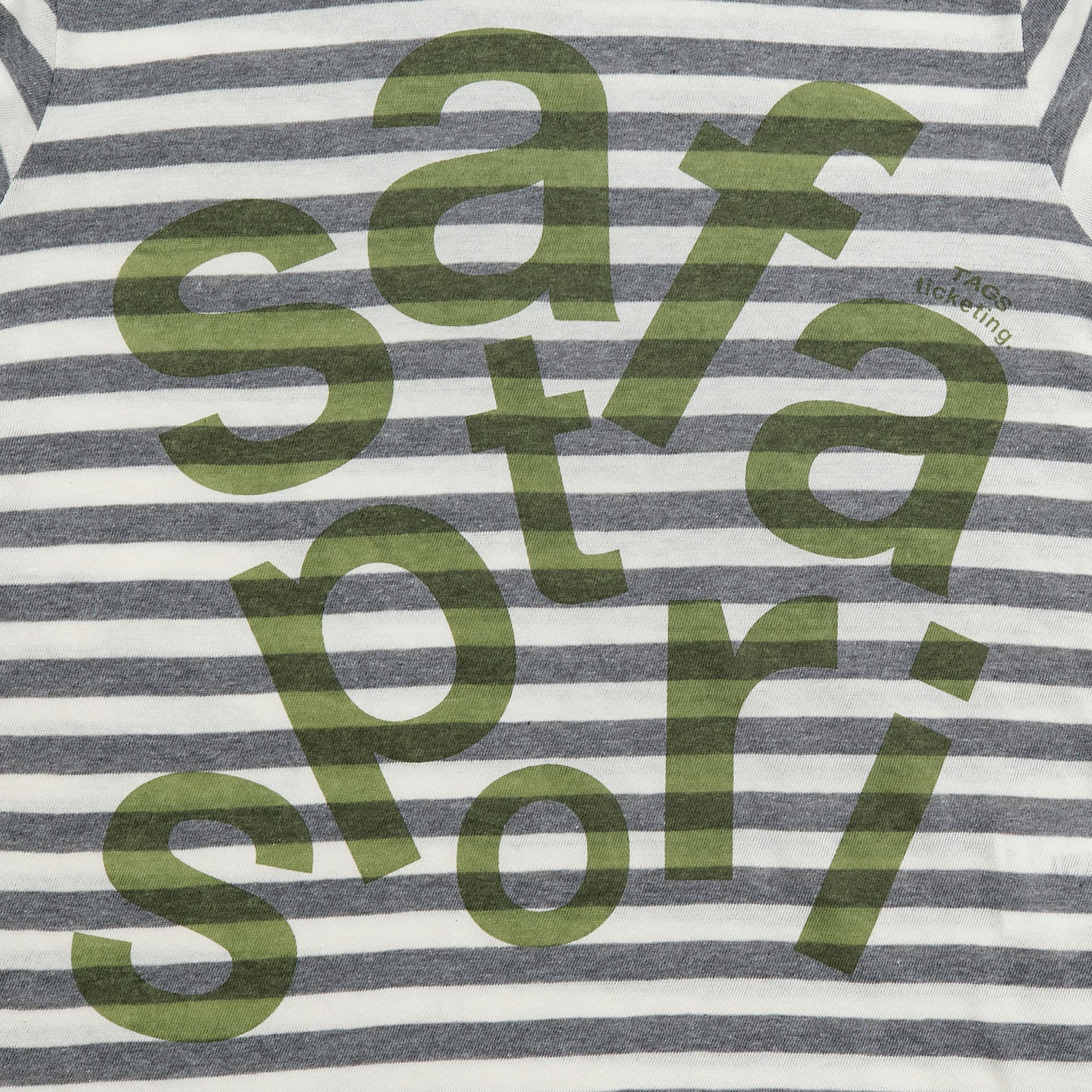 MUSINSA | SAFARISPOT 1/2 Ticketing Stripe Border Hoodie (Gray)