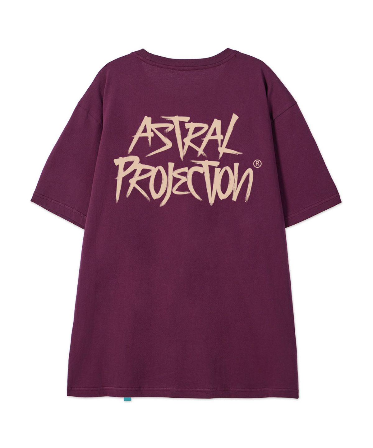 아스트랄 프로젝션(ASTRAL PROJECTION) [그래피티]코튼 루즈핏 반팔 티셔츠_플럼 퍼플