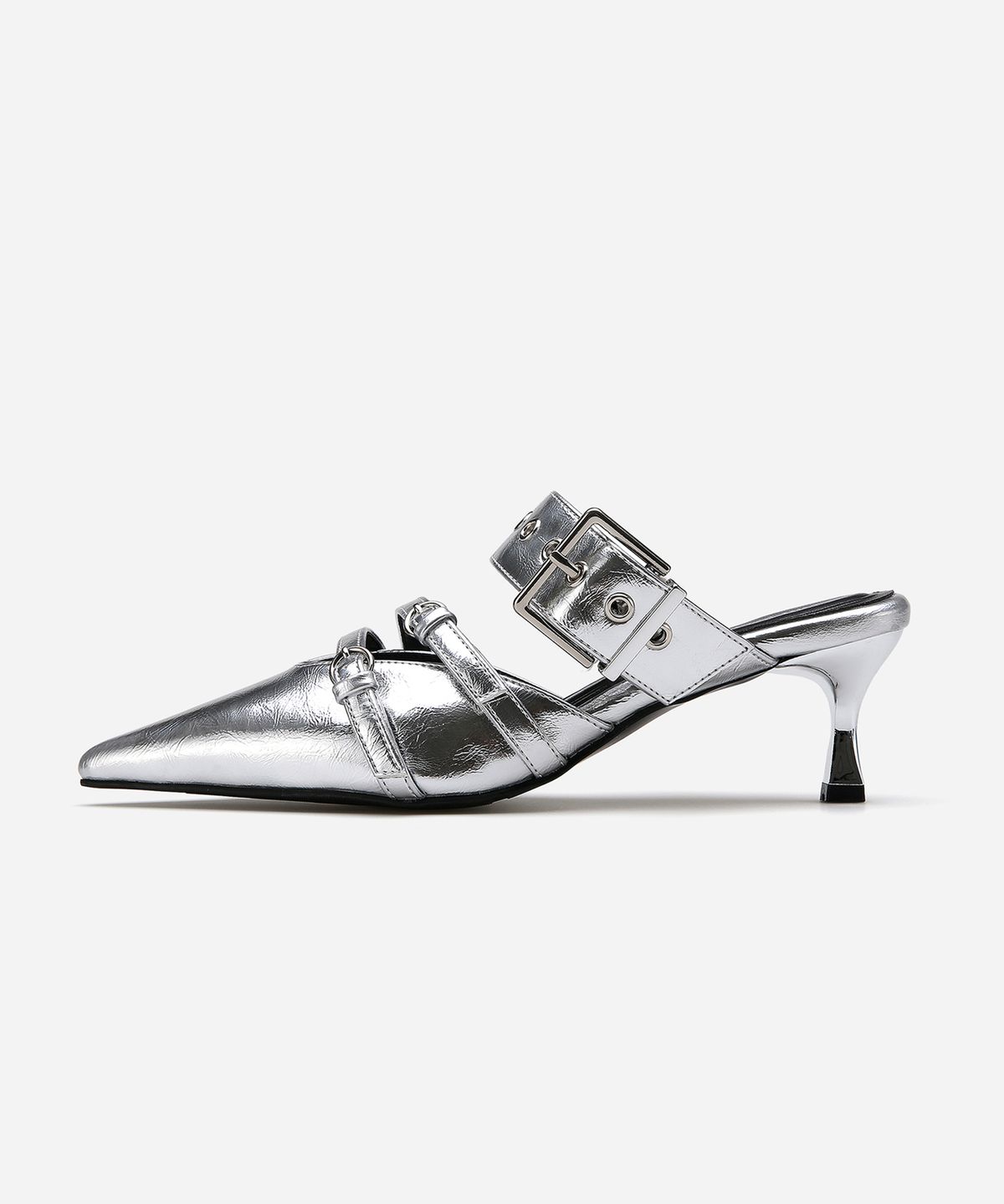 솔트앤초콜릿(SALT AND CHOCOLATE) 더블 버클 아일렛 뮬 412413001 (6.5cm/2colors)