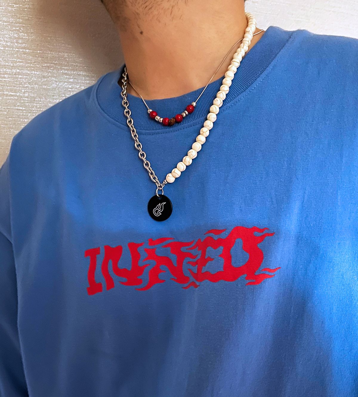 이네크(INNEQ) INNEQ Necklace Chain red