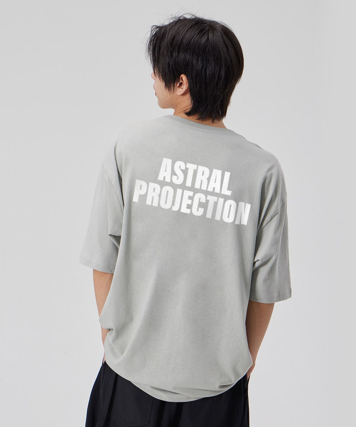 아스트랄 프로젝션(ASTRAL PROJECTION) [시오소피컬 소사이어티]코튼 루즈핏 반팔 티셔츠_더스티 민트