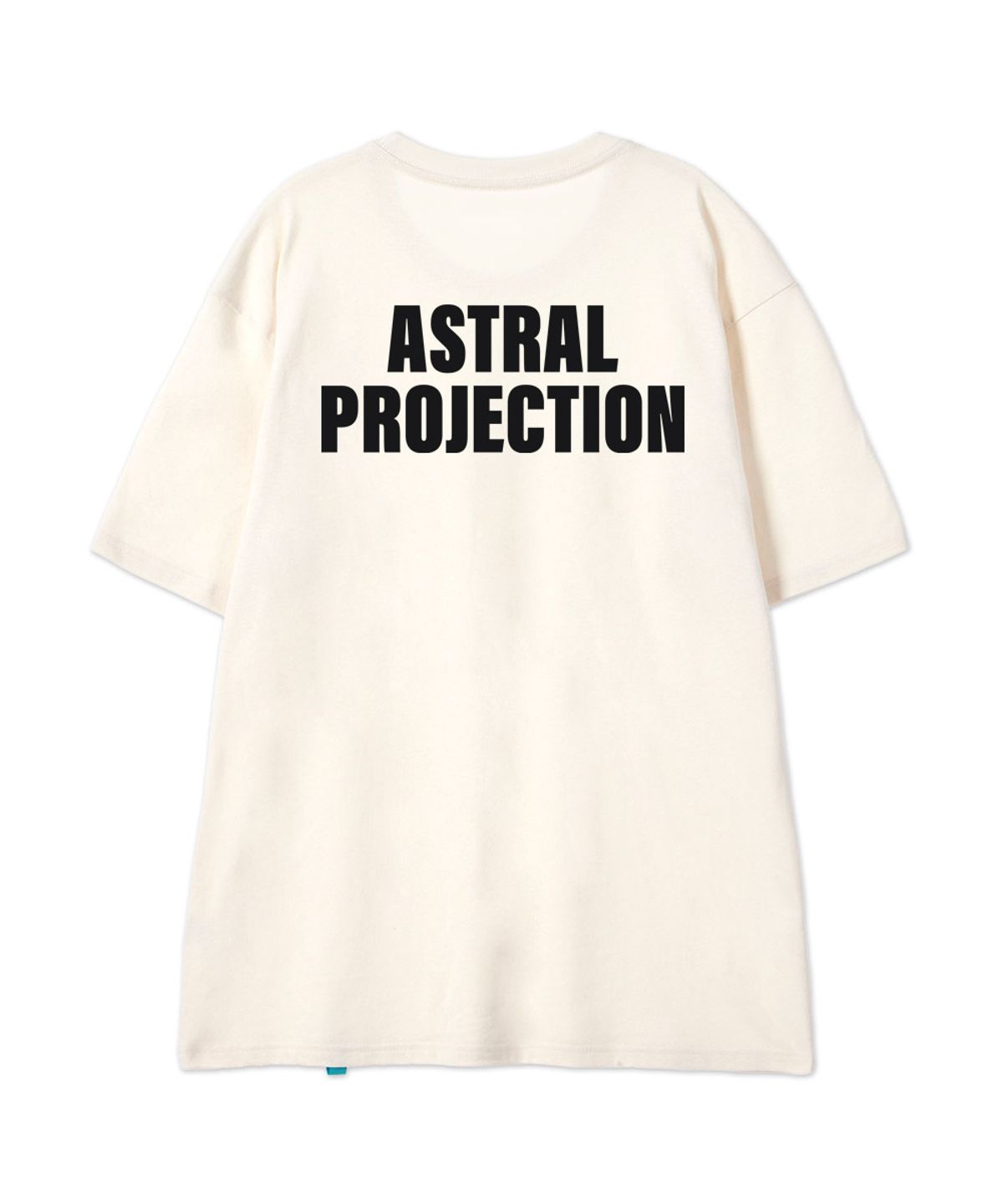 아스트랄 프로젝션(ASTRAL PROJECTION) [시오소피컬 소사이어티]코튼 루즈핏 반팔 티셔츠_버터 밀크