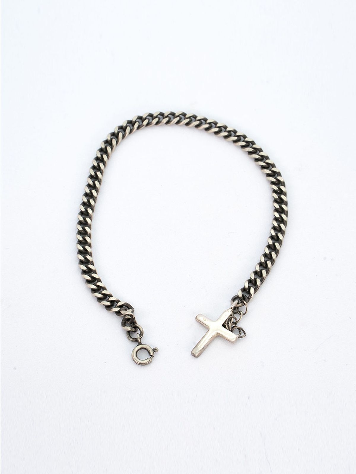 하랑(HARANG) HR 183B_Silver Chain Cross Bracelet