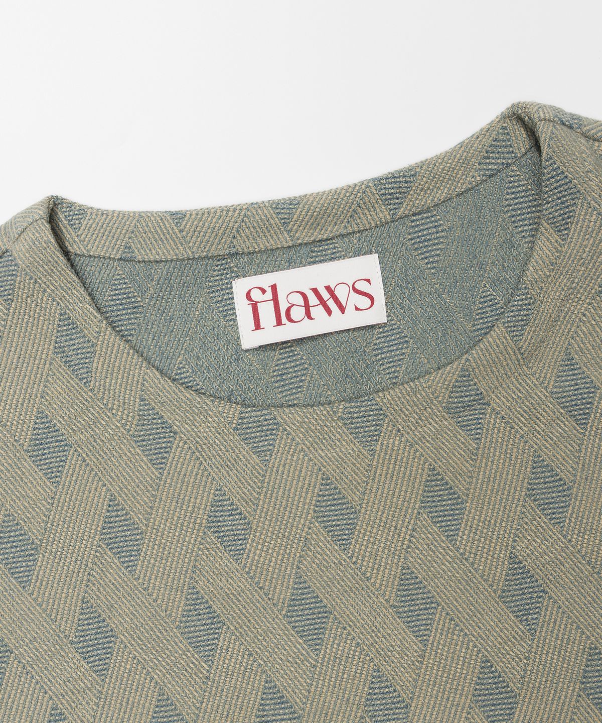 플로즈룸(FLAWSROOM) Denim Argyle Sleeveless