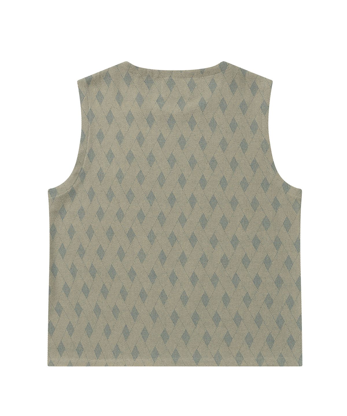 플로즈룸(FLAWSROOM) Denim Argyle Sleeveless