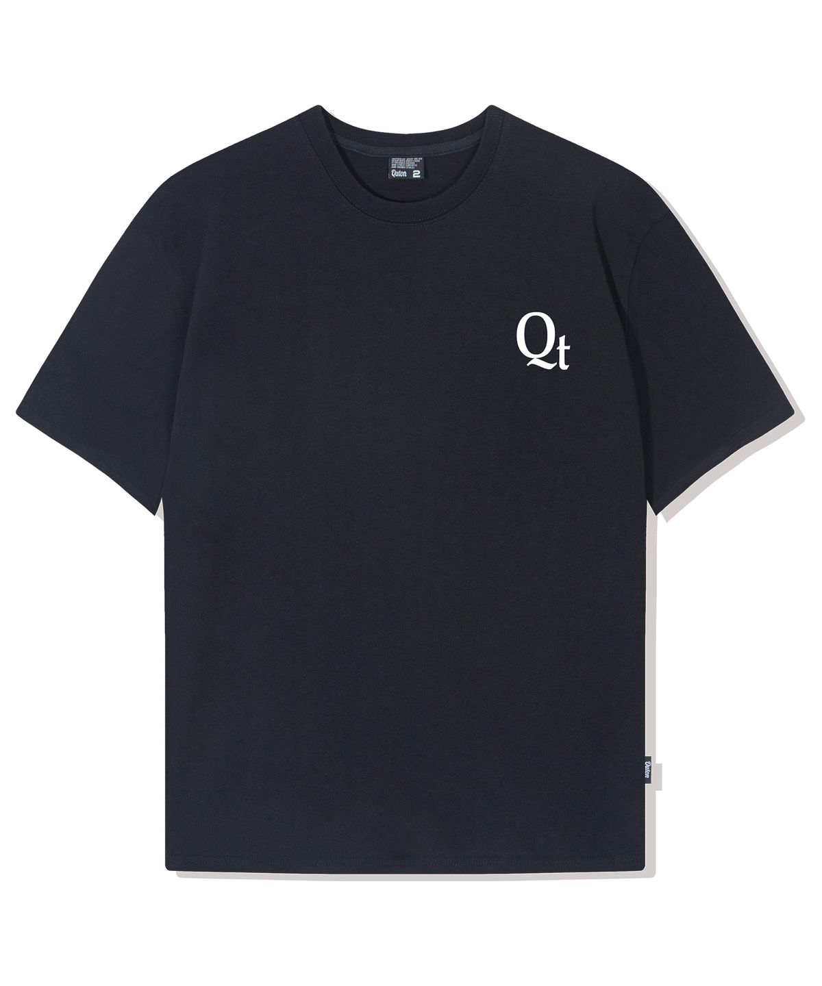쿠톤(QUTON) [SET] LOGO 헤비 반팔티셔츠 2COLOR