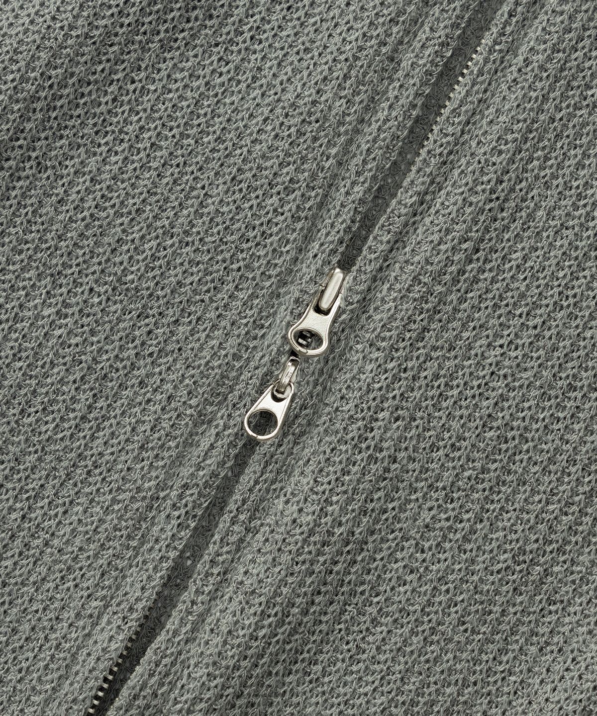 플로즈룸(FLAWSROOM) Lightweight Knitted Hood Zip Up [KHAKI]