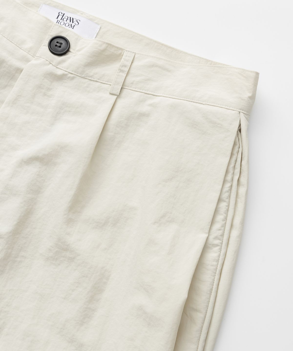 플로즈룸(FLAWSROOM) Side Two Tuck Balloon Pants [CREAM]