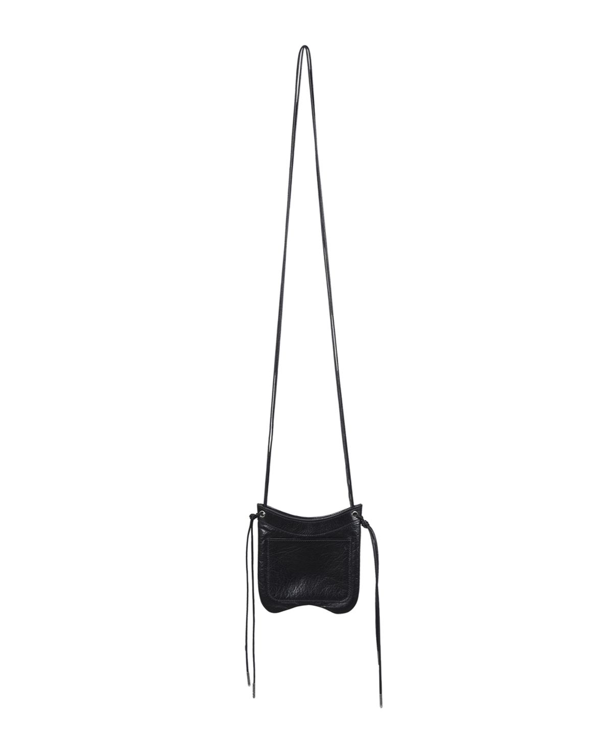 51퍼센트(51PERCENT) Thong leather mini bag - Black