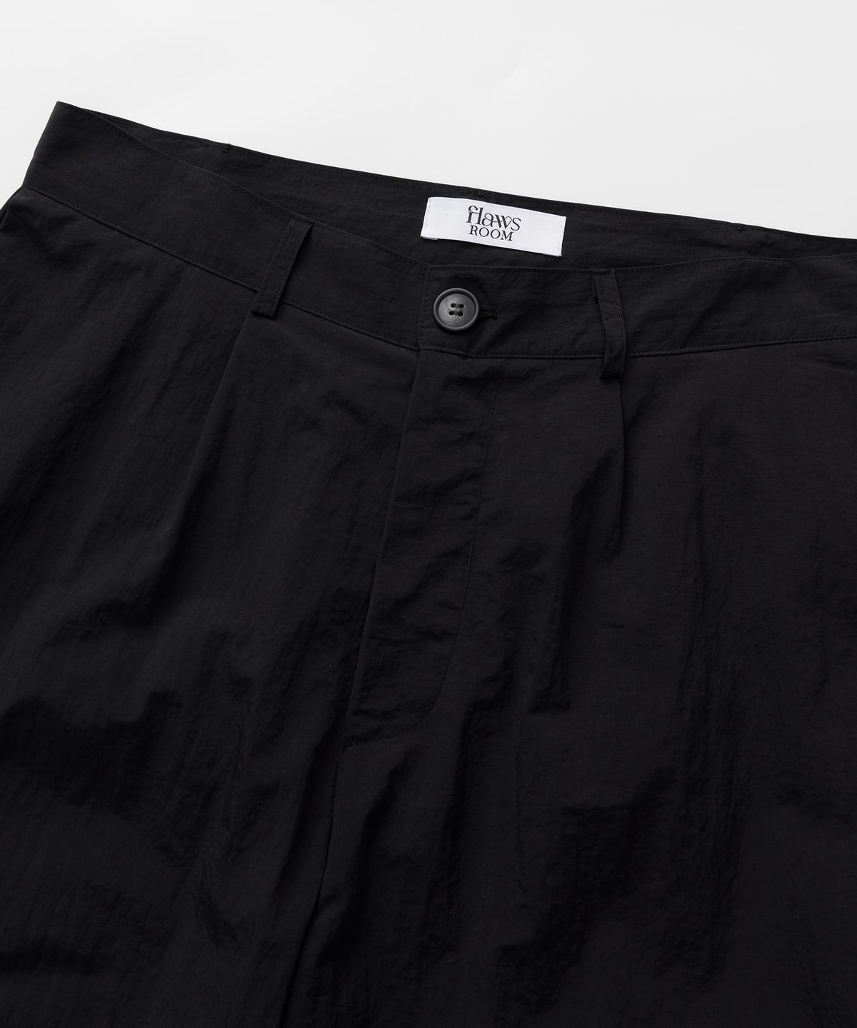 플로즈룸(FLAWSROOM) Side Two Tuck Balloon Pants [BLACK]
