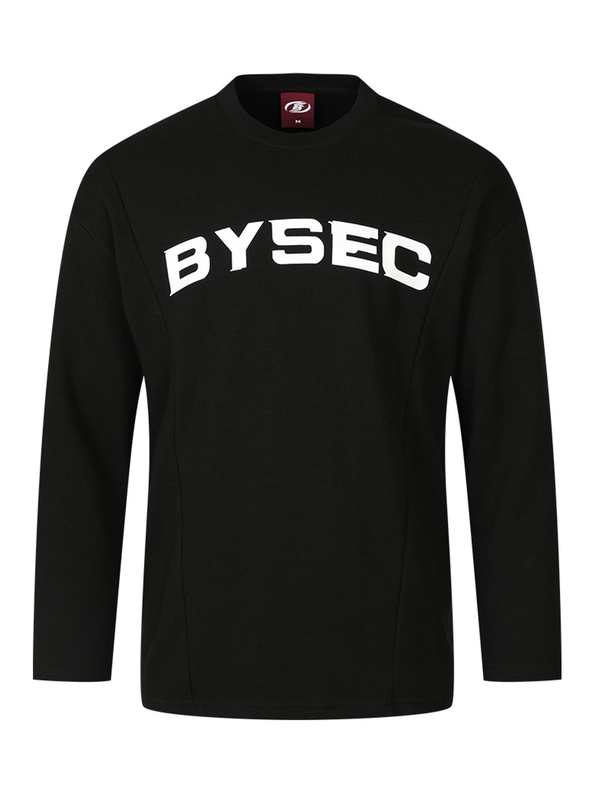 바이젝(BYSEC) 퍼펙트 특양면 로고 오버핏 긴팔 티셔츠_2Color