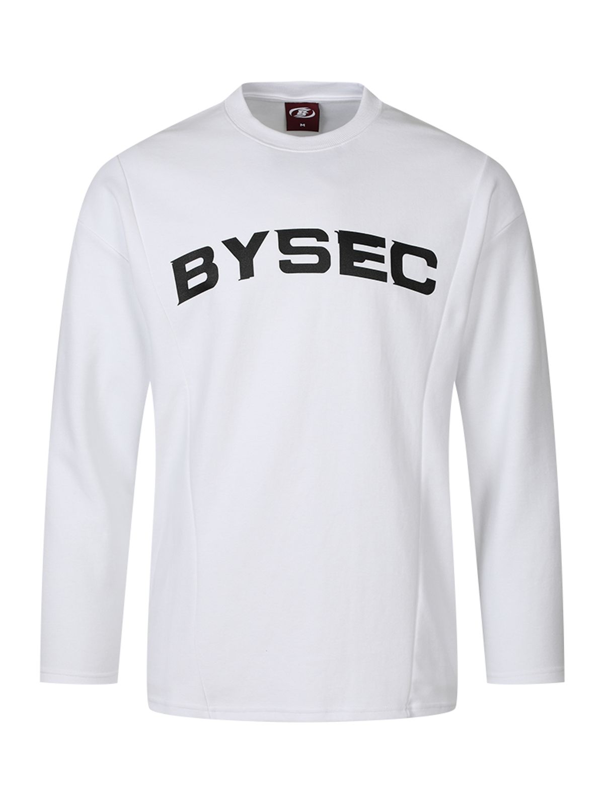 바이젝(BYSEC) 퍼펙트 특양면 로고 오버핏 긴팔 티셔츠_2Color