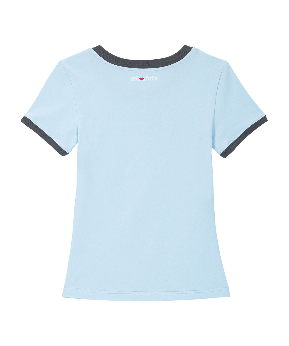미스룰즈(MISSLULZ) Future Friend Slim Fit T-Shirt Sky Blue